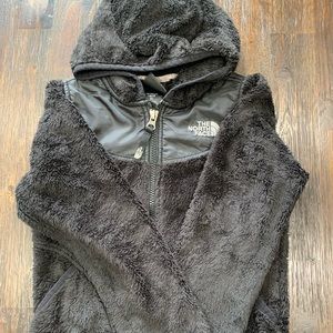 Kids North Face Hooded black jacket
